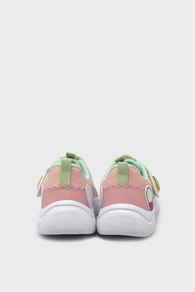 Pepino Unisex Çocuk Yazlık Cırtlı Spor Ayakkabı Pudra Beyaz P-1634