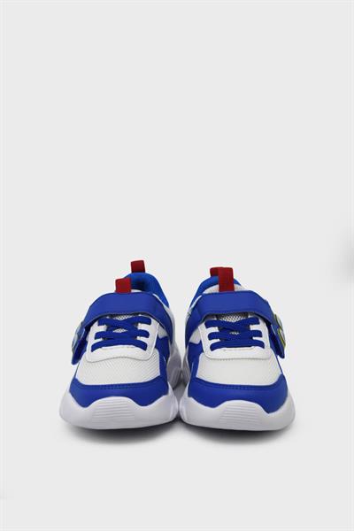 Pepino Unisex Çocuk Yazlık Cırtlı Spor Ayakkabı Beyaz Saks Mavisi P-1634
