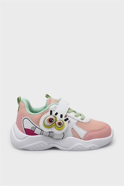 Pepino Unisex Çocuk Yazlık Cırtlı Spor Ayakkabı Pudra Beyaz P-1634
