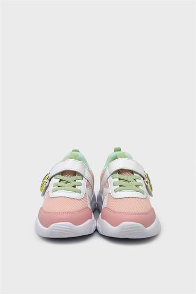 Pepino Unisex Çocuk Yazlık Cırtlı Spor Ayakkabı Pudra Beyaz P-1634