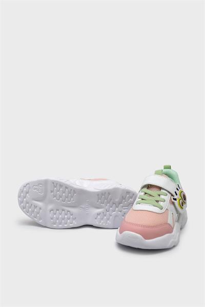 Pepino Unisex Çocuk Yazlık Cırtlı Spor Ayakkabı Pudra Beyaz P-1634