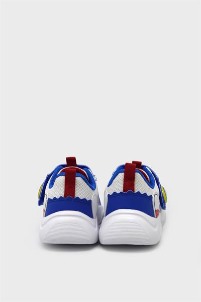 Pepino Unisex Çocuk Yazlık Cırtlı Spor Ayakkabı Beyaz Saks Mavisi P-1634
