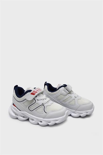 Pepino Unisex Çocuk Yazlık Spor Ayakkabı Beyaz Lacivert P-1623