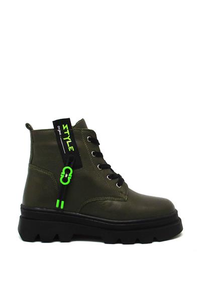 Pepita Erkek Çocuk Casual Deri Bot Haki SRLR-F016