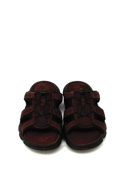 Pepita Erkek Comfort Deri Terlik Nubuk Kahve SRLR4721