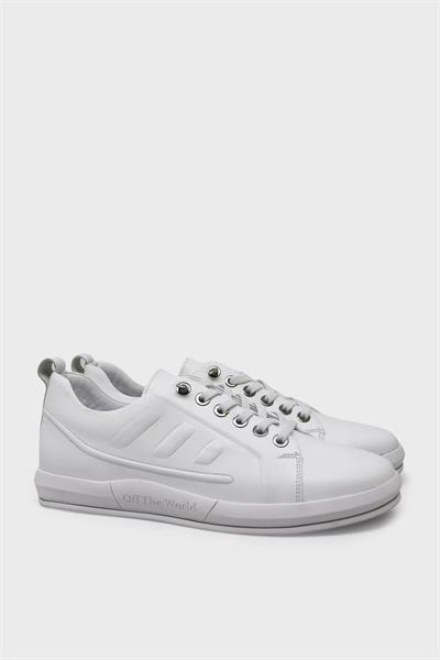 Pepita Erkek Deri Sneakers Beyaz SRLR6692