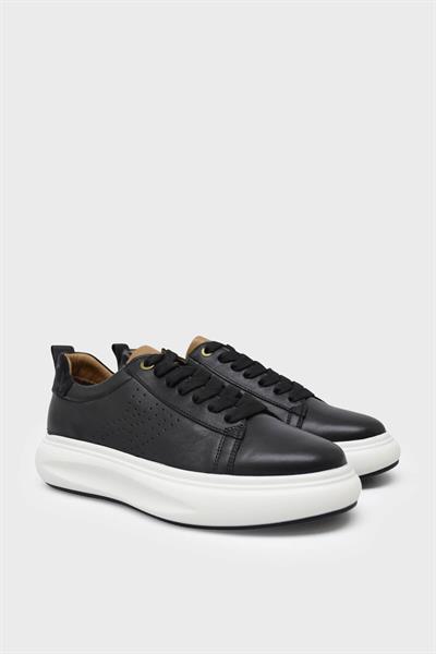 Pepita Erkek Deri Sneakers Siyah SRLR-6589