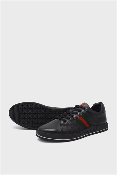 Pepita Erkek Deri Sneakers Siyah SRLR6572