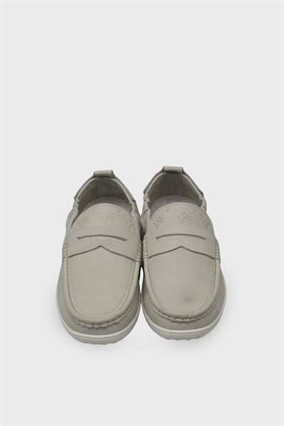 Pepita Erkek Loafer Deri Ayakkabı Ekru SRLR-M420