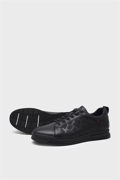 Pepita Erkek Yazlık Deri Sneakers Siyah SRLR6583