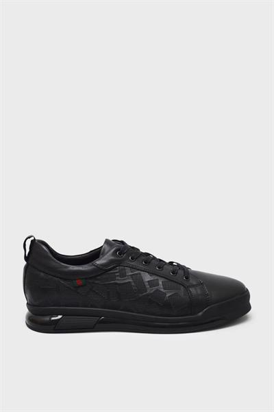 Pepita Erkek Yazlık Deri Sneakers Siyah SRLR6583