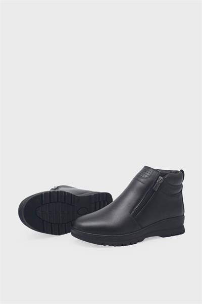 Pepita Kadın Comfort Deri Bot Siyah SRLR-Z445