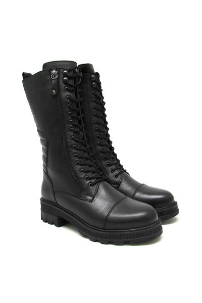 Pepita Kadın Postal Deri Bot Siyah SRLR8954