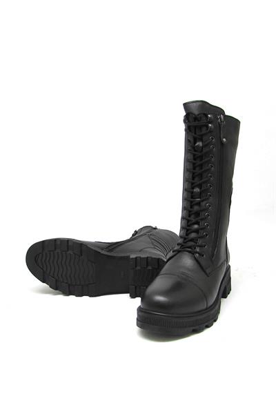 Pepita Kadın Postal Deri Bot Siyah SRLR8954