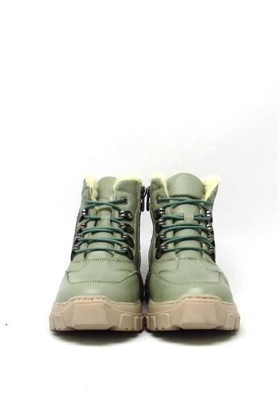 Pepita Unisex Çocuk Spor Deri Bot Yeşil SRLR-F006