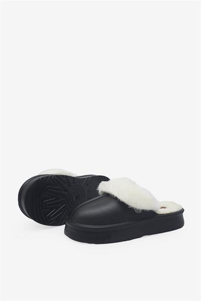 Pierre Cardin Kadın Peluşlu Ev Terliği Siyah PC-55332
