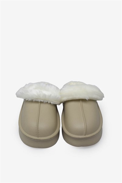 Pierre Cardin Kadın Peluşlu Ev Terliği Bej PC-55332
