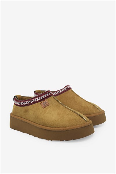 Pierre Cardin Kadın Ugg Günlük Ev Terliği Taba PC-54395
