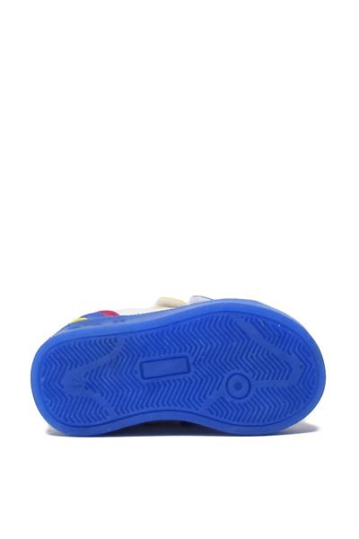 Promax Unisex Çocuk Cırtlı Işıklı Spor Ayakkabı Beyaz Mavi PRMX1739