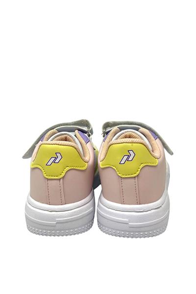Promax Unisex Çocuk Cırtlıı Spor Ayakkabı Beyaz Sarı PRMX1766
