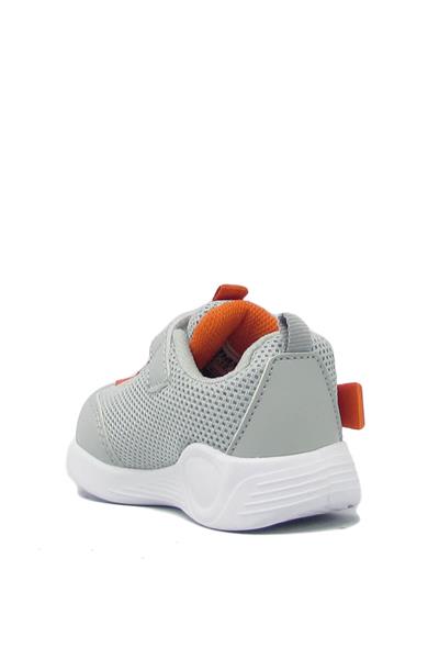 Promax Unisex Çocuk Işıklı Cırtlı Spor Ayakkabı Gri PRMX1772