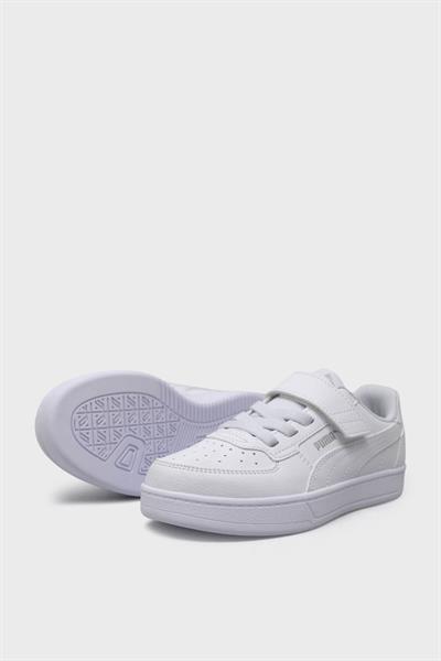 Puma Caven 2.0 AC+PS Unisex Çocuk Ayakkabı Beyaz Gümüş 393839 