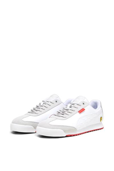 Puma Erkek Ferrari Roma Via Spor Ayakkabı Beyaz Gri 307813