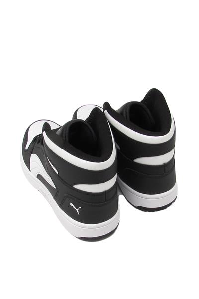 Puma Erkek Rebound LayUp SL Spor Bot Siyah Beyaz 369573