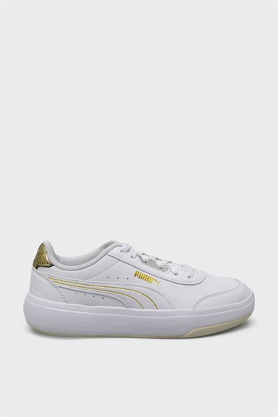 Puma Kadın Tori Metallic Shine Spor Ayakkabı Beyaz Gold 396343