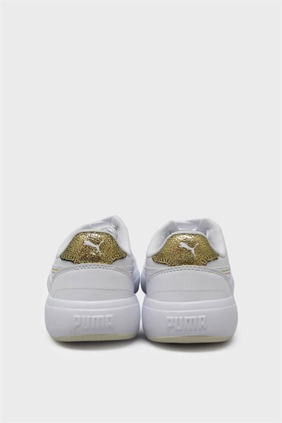Puma Kadın Tori Metallic Shine Spor Ayakkabı Beyaz Gold 396343