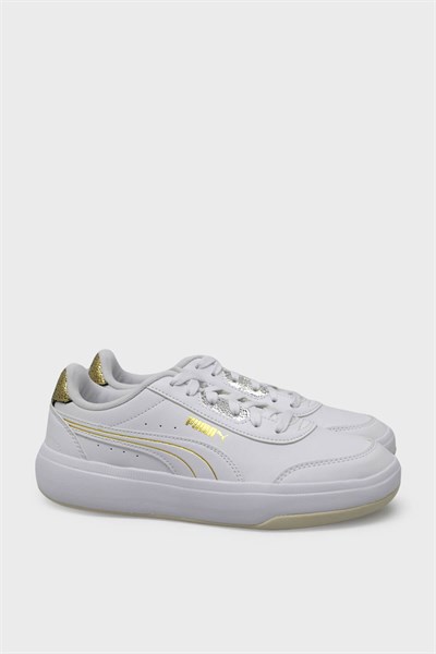 Puma Kadın Tori Metallic Shine Spor Ayakkabı Beyaz Gold 396343