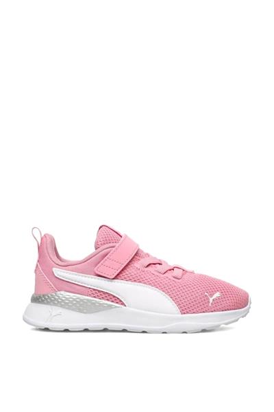 Puma Kız Çocuk Anzarun Lite AC PS Spor Ayakkkabı Siyah Beyaz 372009