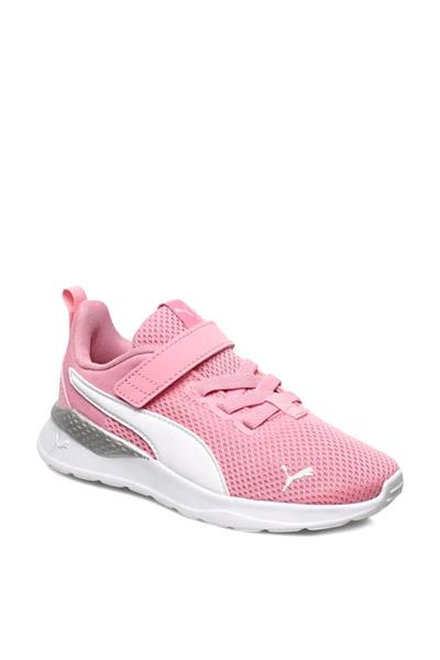 Puma Kız Çocuk Anzarun Lite AC PS Spor Ayakkkabı Siyah Beyaz 372009