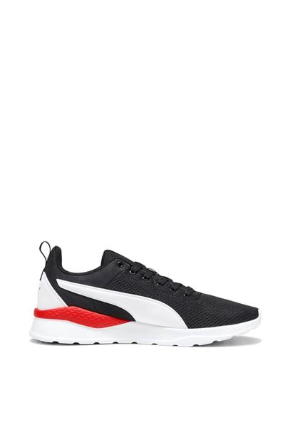 Puma Unisex Anzarun Lite Spor Ayakkabı Siyah Beyaz Kırmızı 371128