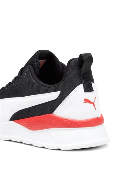 Puma Unisex Anzarun Lite Spor Ayakkabı Siyah Beyaz Kırmızı 371128