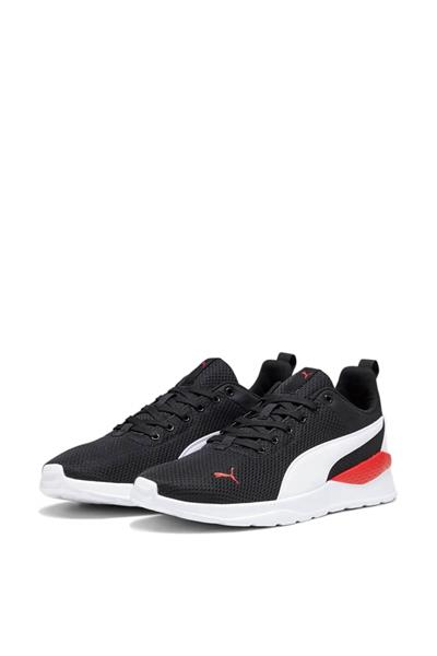 Puma Unisex Anzarun Lite Spor Ayakkabı Siyah Beyaz Kırmızı 371128