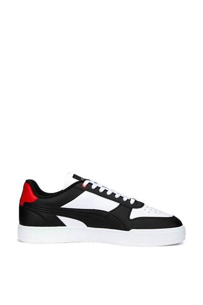 Puma Unisex Caven Dime Spor Ayakkabı Siyah Beyaz Kırmızı 384953