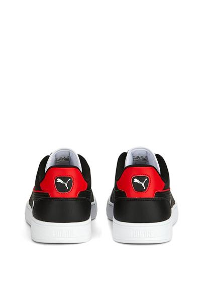 Puma Unisex Caven Dime Spor Ayakkabı Siyah Beyaz Kırmızı 384953
