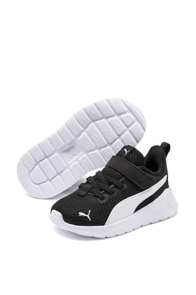 Puma Unisex Çocuk Anzarun Lite AC INF Spor Ayakkabı Siyah Beyaz 372010