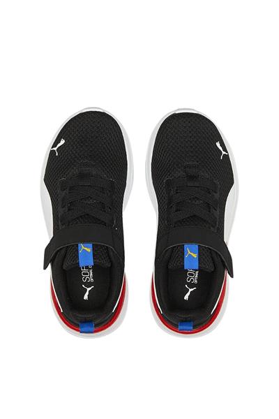 Puma Unisex Çocuk Anzarun Lite AC INF Spor Ayakkabı Siyah Beyaz Kırmızı 372010
