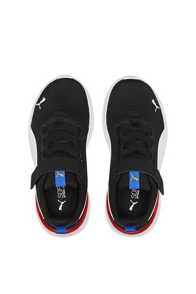 Puma Unisex Çocuk Anzarun Lite AC INF Spor Ayakkabı Siyah Beyaz Kırmızı 372010