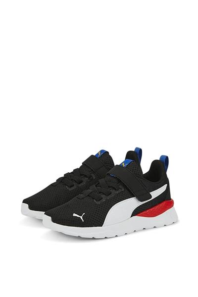 Puma Unisex Çocuk Anzarun Lite AC INF Spor Ayakkabı Siyah Beyaz Kırmızı 372010