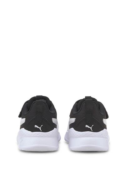 Puma Unisex Çocuk Anzarun Lite AC INF Spor Ayakkabı Siyah Beyaz 372010