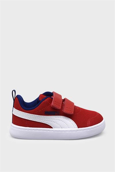 Puma Unisex Çocuk Courtflex v2 Mesh V Inf Kırmızı Beyaz 371759