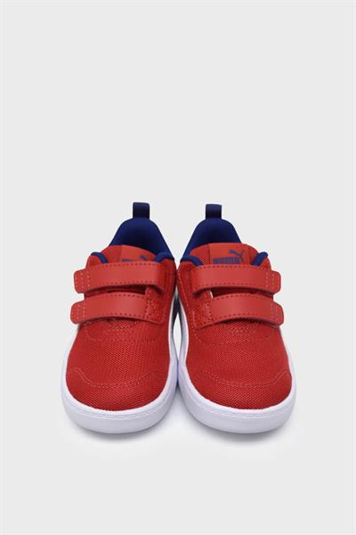 Puma Unisex Çocuk Courtflex v2 Mesh V Inf Kırmızı Beyaz 371759