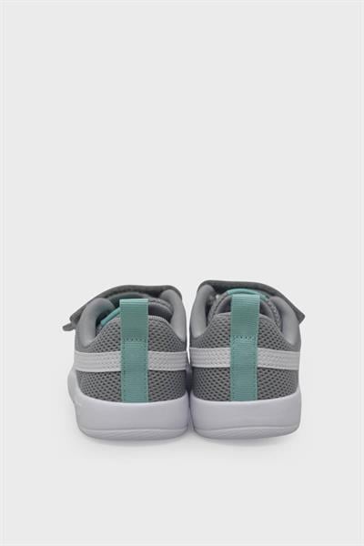 Puma Unisex Çocuk Courtflex V3 Mesh PS Gri Beyaz 398085