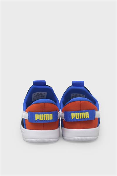 Puma Unisex Çocuk Courtflex V3 Sliptech Inf Siyah Beyaz Kırmızı 399735