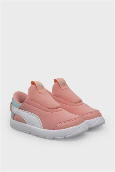 Puma Unisex Çocuk Courtflex V3 Sliptech Inf Pembe Beyaz 399735