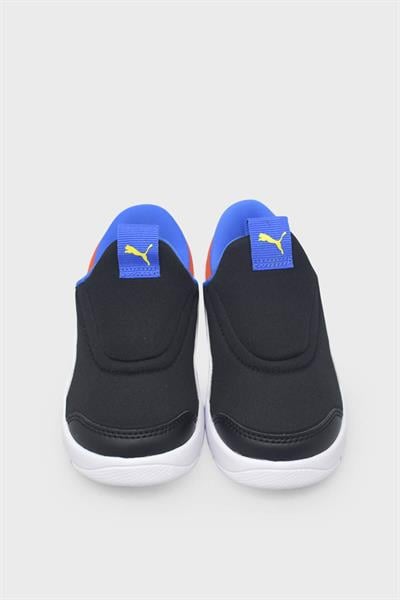 Puma Unisex Çocuk Courtflex V3 Sliptech Inf Siyah Beyaz Kırmızı 399735