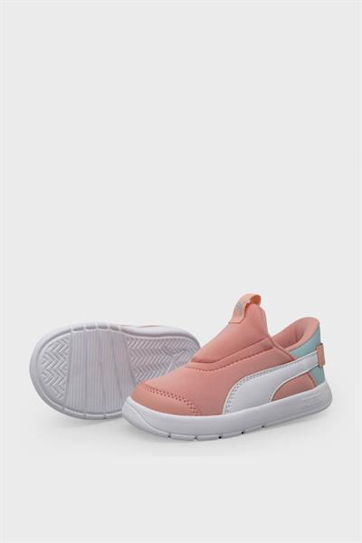 Puma Unisex Çocuk Courtflex V3 Sliptech Inf Pembe Beyaz 399735